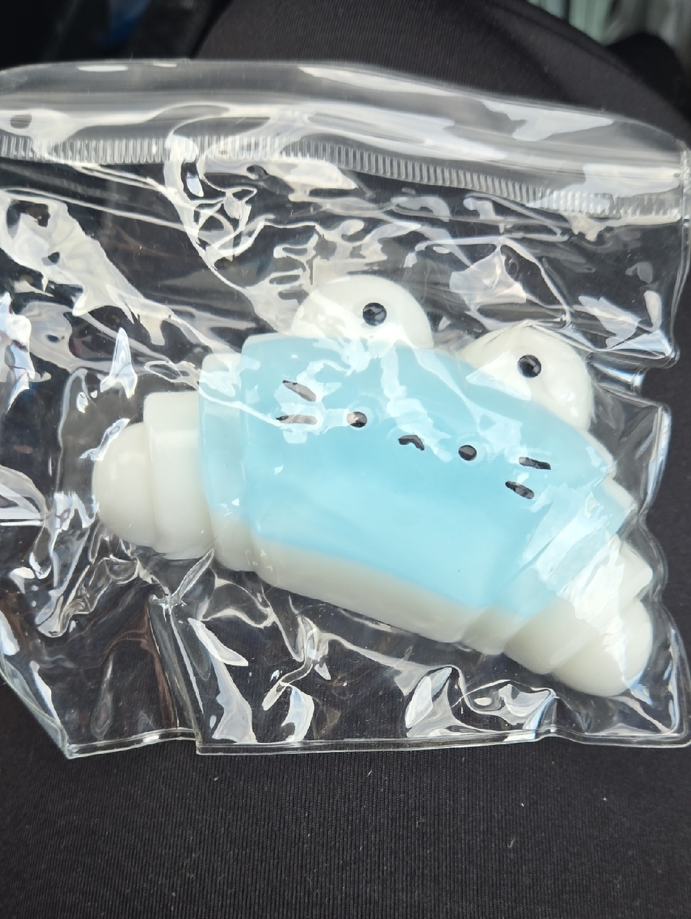 Cute Blue Cressant Fidget Squishy